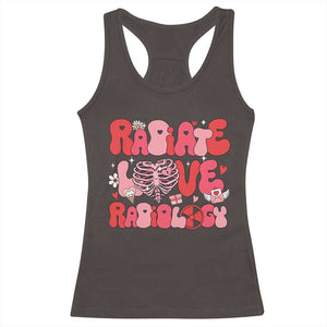 Rad Tech Nurse Valentine's Day Racerback Tank Top X-Ray Ultrasound MRI CT Mammography Technologist Vday Gift TS10 Dark Chocolate Print Your Wear