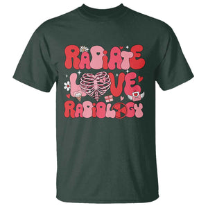 Rad Tech Nurse Valentine's Day T Shirt X-Ray Ultrasound MRI CT Mammography Technologist Vday Gift TS10 Dark Forest Green Print Your Wear