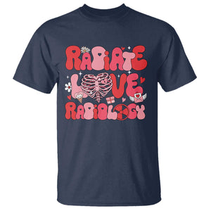 Rad Tech Nurse Valentine's Day T Shirt X-Ray Ultrasound MRI CT Mammography Technologist Vday Gift TS10 Navy Print Your Wear