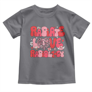 Rad Tech Nurse Valentine's Day Toddler T Shirt X-Ray Ultrasound MRI CT Mammography Technologist Vday Gift TS10 Charcoal Print Your Wear