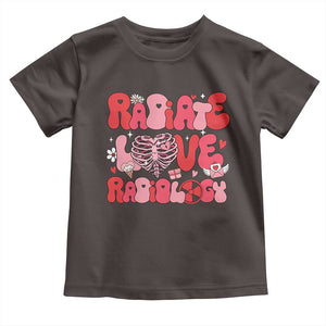 Rad Tech Nurse Valentine's Day Toddler T Shirt X-Ray Ultrasound MRI CT Mammography Technologist Vday Gift TS10 Dark Chocolate Print Your Wear