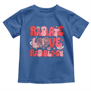 Rad Tech Nurse Valentine's Day Toddler T Shirt X-Ray Ultrasound MRI CT Mammography Technologist Vday Gift TS10 Royal Blue Print Your Wear