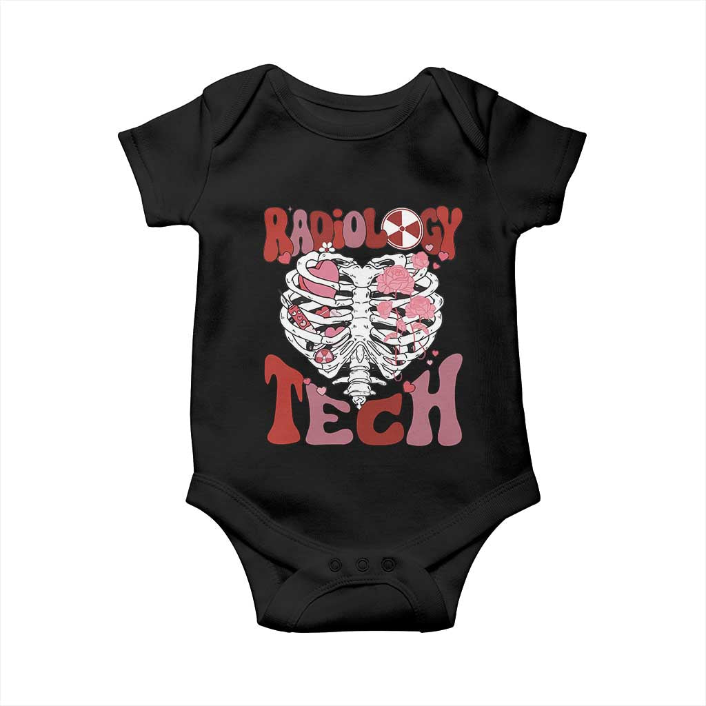 Rad Tech Nurse Valentine's Day Baby Onesie X-Ray Ultrasound MRI CT Mammography Vday Gift TS10 Black Print Your Wear