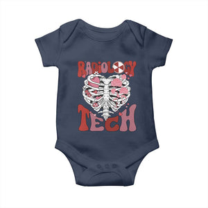 Rad Tech Nurse Valentine's Day Baby Onesie X-Ray Ultrasound MRI CT Mammography Vday Gift TS10 Navy Print Your Wear