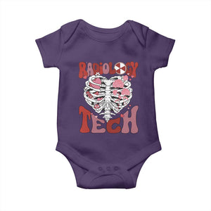 Rad Tech Nurse Valentine's Day Baby Onesie X-Ray Ultrasound MRI CT Mammography Vday Gift TS10 Purple Print Your Wear