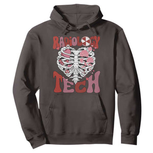 Rad Tech Nurse Valentine's Day Hoodie X-Ray Ultrasound MRI CT Mammography Vday Gift TS10 Dark Chocolate Print Your Wear