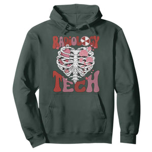 Rad Tech Nurse Valentine's Day Hoodie X-Ray Ultrasound MRI CT Mammography Vday Gift TS10 Dark Forest Green Print Your Wear