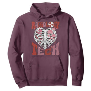 Rad Tech Nurse Valentine's Day Hoodie X-Ray Ultrasound MRI CT Mammography Vday Gift TS10 Maroon Print Your Wear