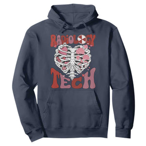 Rad Tech Nurse Valentine's Day Hoodie X-Ray Ultrasound MRI CT Mammography Vday Gift TS10 Navy Print Your Wear