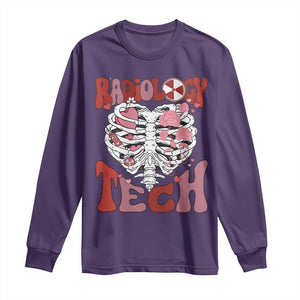 Rad Tech Nurse Valentine's Day Long Sleeve Shirt X-Ray Ultrasound MRI CT Mammography Vday Gift TS10 Purple Print Your Wear