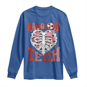 Rad Tech Nurse Valentine's Day Long Sleeve Shirt X-Ray Ultrasound MRI CT Mammography Vday Gift TS10 Royal Blue Print Your Wear