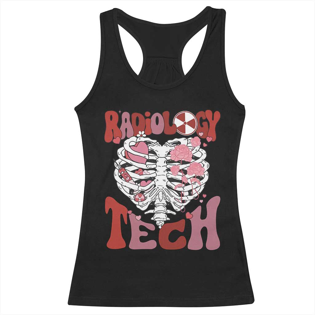 Rad Tech Nurse Valentine's Day Racerback Tank Top X-Ray Ultrasound MRI CT Mammography Vday Gift TS10 Black Print Your Wear