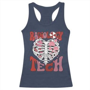 Rad Tech Nurse Valentine's Day Racerback Tank Top X-Ray Ultrasound MRI CT Mammography Vday Gift TS10 Navy Print Your Wear