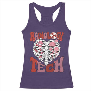 Rad Tech Nurse Valentine's Day Racerback Tank Top X-Ray Ultrasound MRI CT Mammography Vday Gift TS10 Purple Print Your Wear