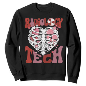 Rad Tech Nurse Valentine's Day Sweatshirt X-Ray Ultrasound MRI CT Mammography Vday Gift TS10 Black Print Your Wear