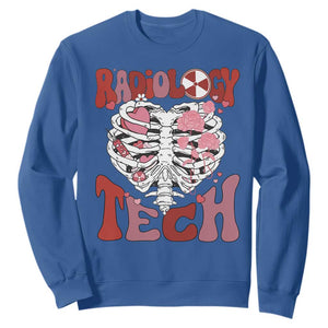 Rad Tech Nurse Valentine's Day Sweatshirt X-Ray Ultrasound MRI CT Mammography Vday Gift TS10 Royal Blue Print Your Wear