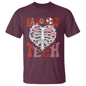 Rad Tech Nurse Valentine's Day T Shirt X-Ray Ultrasound MRI CT Mammography Vday Gift TS10 Maroon Print Your Wear