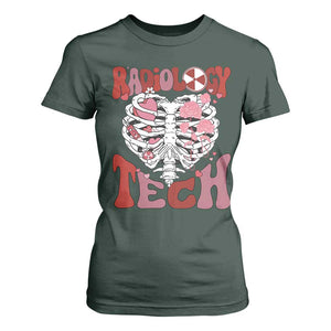 Rad Tech Nurse Valentine's Day T Shirt For Women X-Ray Ultrasound MRI CT Mammography Vday Gift TS10 Dark Forest Green Print Your Wear