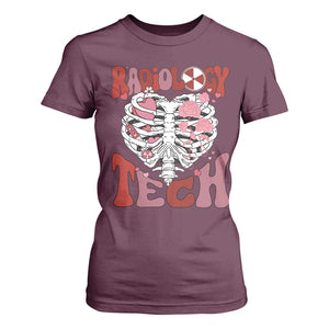 Rad Tech Nurse Valentine's Day T Shirt For Women X-Ray Ultrasound MRI CT Mammography Vday Gift TS10 Maroon Print Your Wear