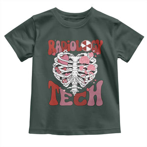 Rad Tech Nurse Valentine's Day Toddler T Shirt X-Ray Ultrasound MRI CT Mammography Vday Gift TS10 Dark Forest Green Print Your Wear