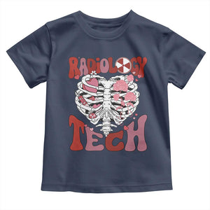 Rad Tech Nurse Valentine's Day Toddler T Shirt X-Ray Ultrasound MRI CT Mammography Vday Gift TS10 Navy Print Your Wear