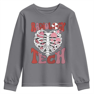 Rad Tech Nurse Valentine's Day Youth Sweatshirt X-Ray Ultrasound MRI CT Mammography Vday Gift TS10 Charcoal Print Your Wear