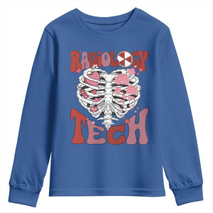 Rad Tech Nurse Valentine's Day Youth Sweatshirt X-Ray Ultrasound MRI CT Mammography Vday Gift TS10 Royal Blue Print Your Wear