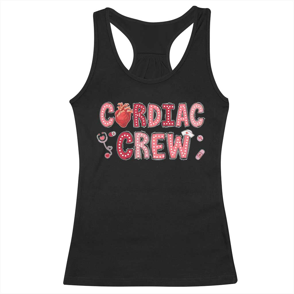 Valentine Cardiac Nurse Racerback Tank Top Heart Anatomy TS10 Black Print Your Wear