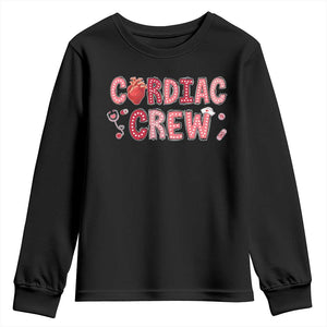 Valentine Cardiac Nurse Youth Sweatshirt Heart Anatomy TS10 Black Print Your Wear