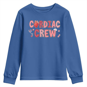 Valentine Cardiac Nurse Youth Sweatshirt Heart Anatomy TS10 Royal Blue Print Your Wear