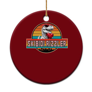 Vintage Valentines Dinosaur Ceramic Ornament Funny Dino Meme Skibidi Rizzler TS10 1pc Red Print Your Wear
