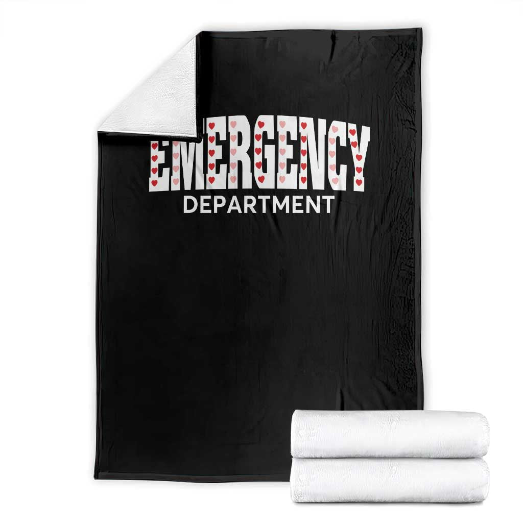 Emergency Department Throw Blanket Cute ER Nurse Gift TS10 Black Print Your Wear