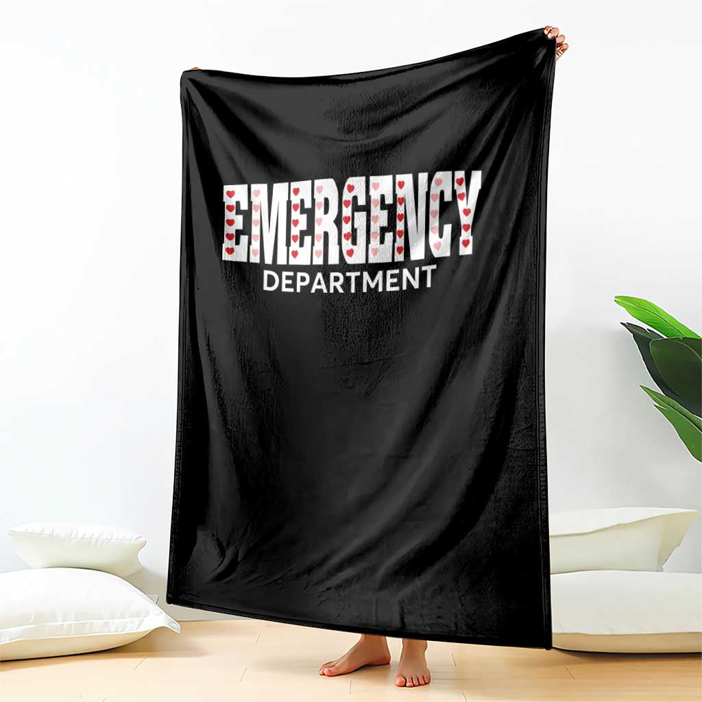 Emergency Department Throw Blanket Cute ER Nurse Gift TS10 Print Your Wear