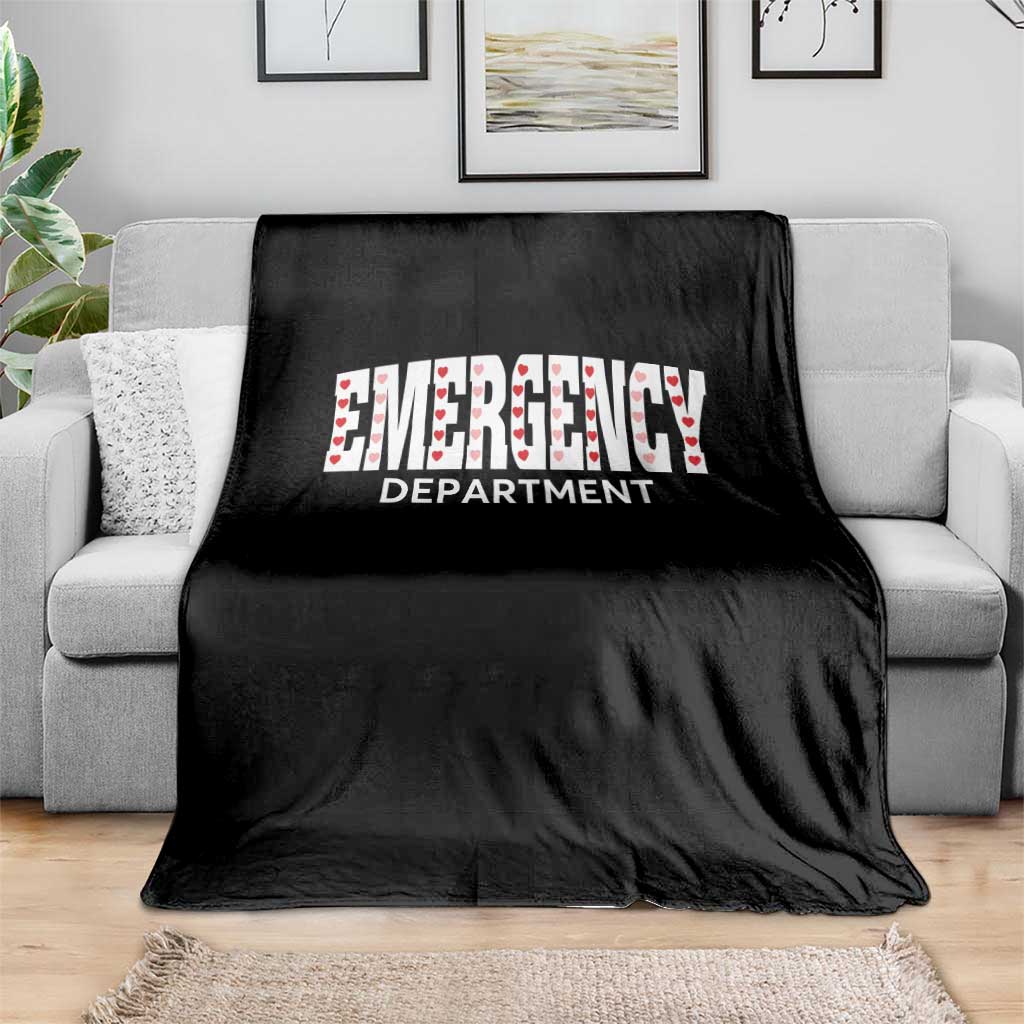 Emergency Department Throw Blanket Cute ER Nurse Gift TS10 Print Your Wear