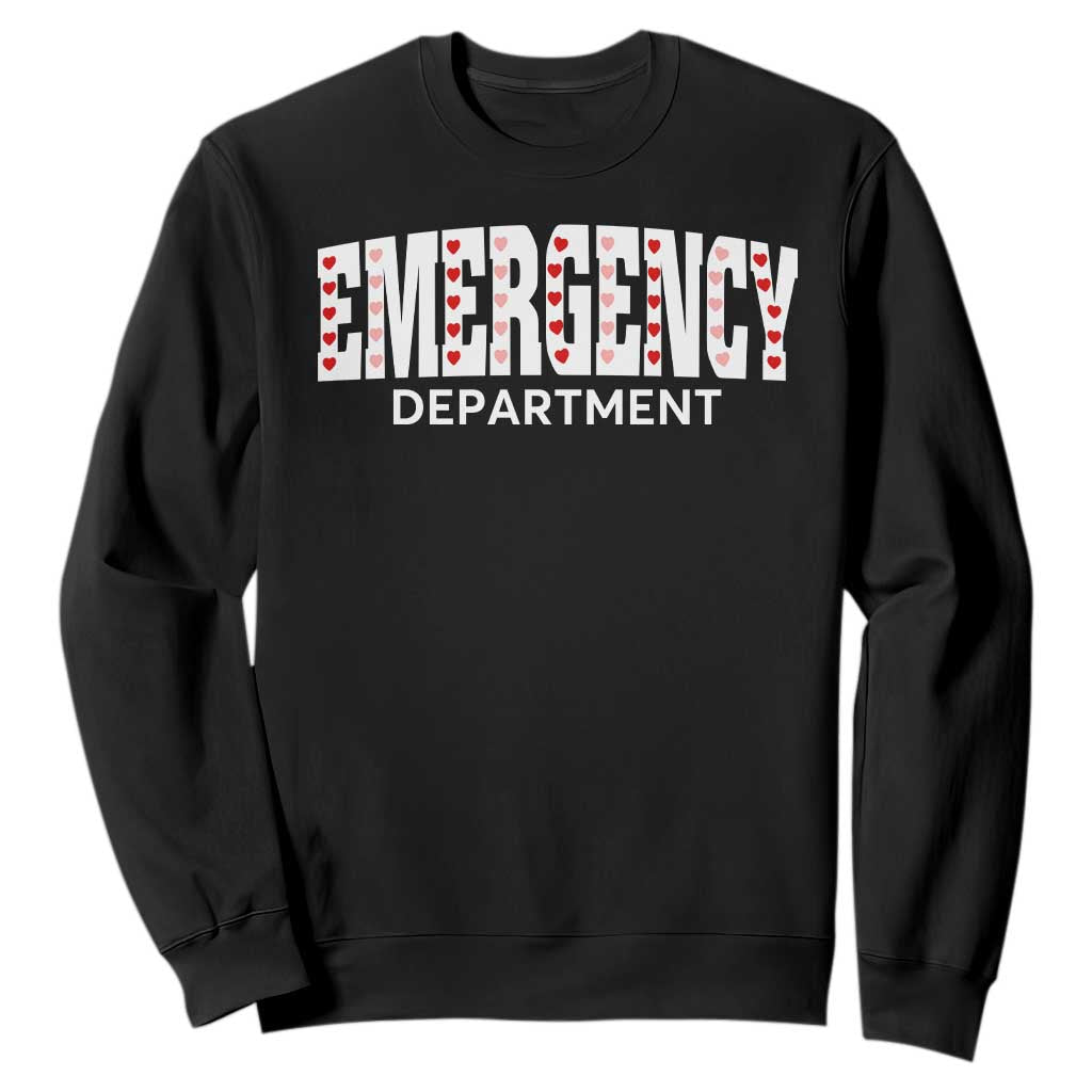 Emergency Department Sweatshirt Cute ER Nurse Gift TS10 Black Print Your Wear