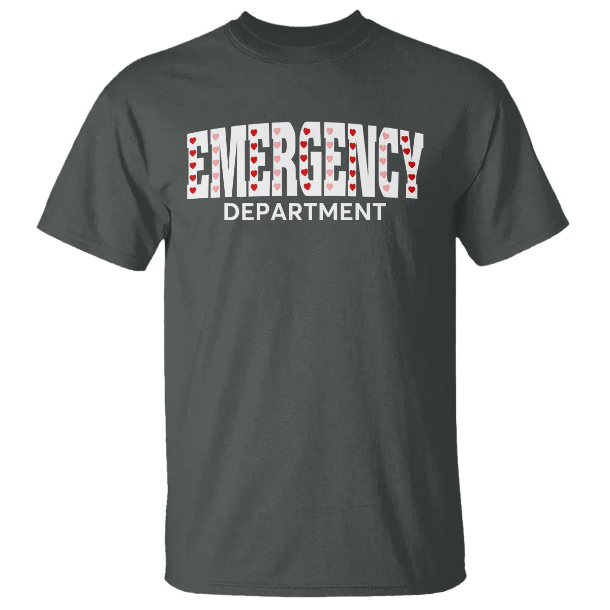 Emergency Department T Shirt Cute ER Nurse Gift TS10 Dark Heather Print Your Wear