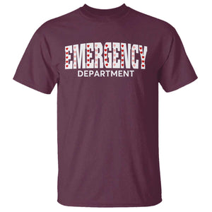 Emergency Department T Shirt Cute ER Nurse Gift TS10 Maroon Print Your Wear