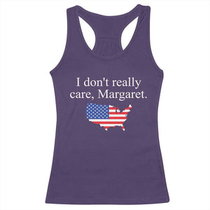 I Don't Really Care Margaret Vice President Jd Vance Racerback Tank Top USA Flag TS10 Purple Print Your Wear