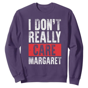 I Don't Really Care Margaret Vice President Jd Vance Meme Sweatshirt TS10 Purple Print Your Wear