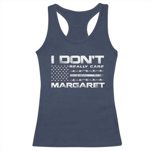I Don't Really Care Margaret VP Jd Vance Racerback Tank Top American Flag TS10 Navy Print Your Wear