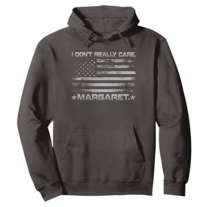 I Don't Really Care Margaret Jd Vance Hoodie VP USA Flag TS10 Dark Chocolate Print Your Wear
