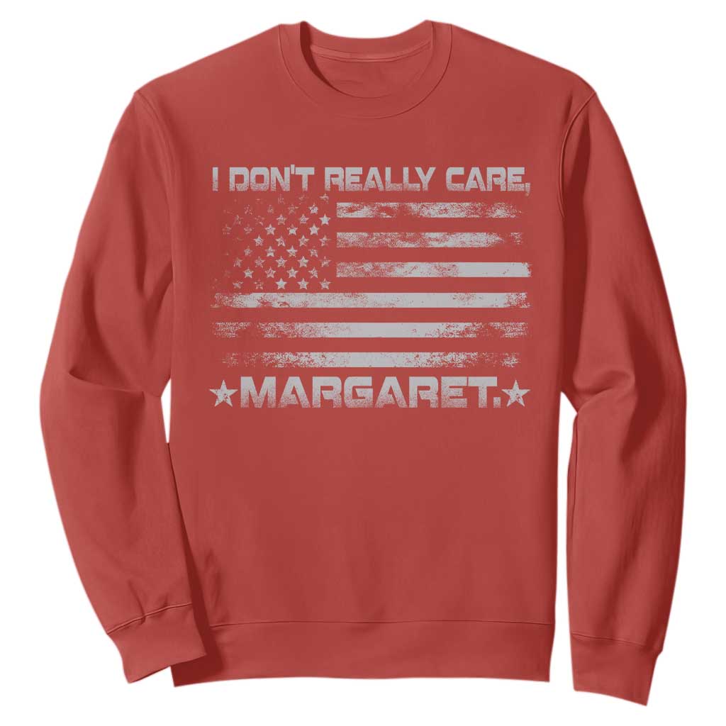 I Don't Really Care Margaret Jd Vance Sweatshirt VP USA Flag TS10 Red Print Your Wear