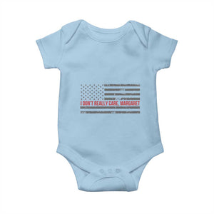 I Don't Really Care Margaret Jd Vance Meme Baby Onesie TS10 Light Blue Print Your Wear