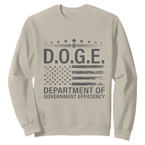 D.O.G.E. DOGE Department of Government Efficiency Sweatshirt TS10 Sand Print Your Wear