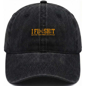 I Fix Shit Thats What I Do Washed Cotton Baseball Cap Funny Dad Grandpa TS10 Washed Cap Universal Fit Black Print Your Wear
