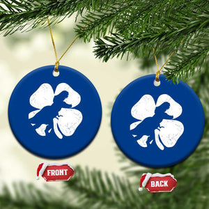 Dinosaur St Patricks Day Shamrock Ceramic Ornament Silhouette Boys Toddler Kids TS10 1pc Blue Print Your Wear