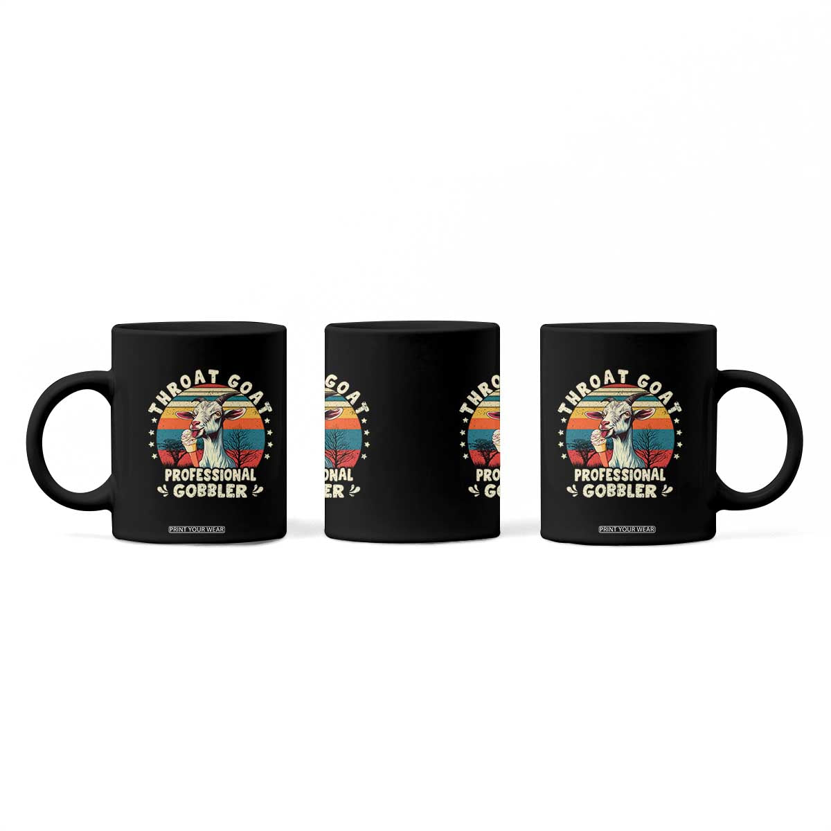 Throat Goat Coffee Mug Funny Dirty Humor Embarrassment Vintage TS10 Print Your Wear
