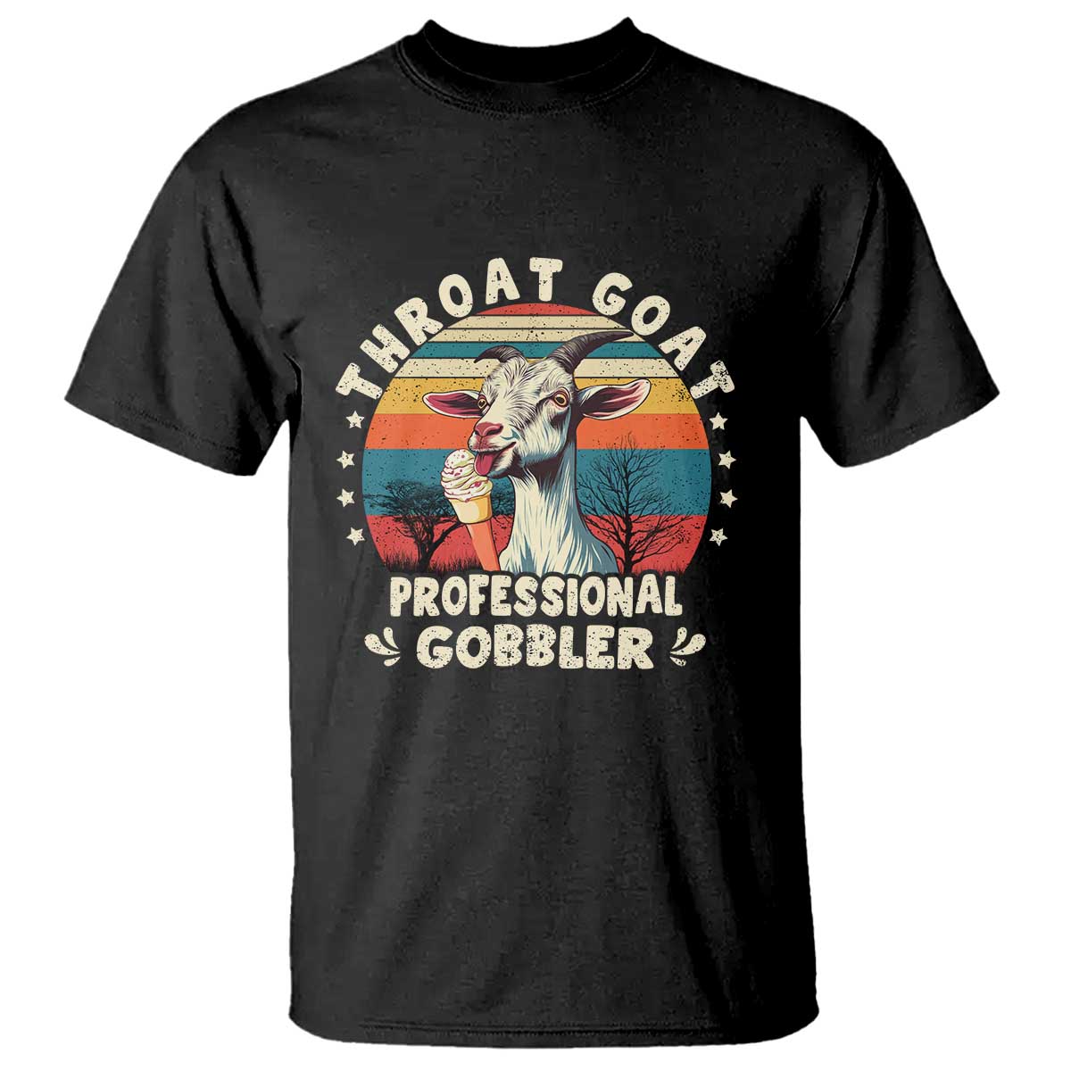 Throat Goat T Shirt Funny Dirty Humor Embarrassment Vintage TS10 Black Print Your Wear