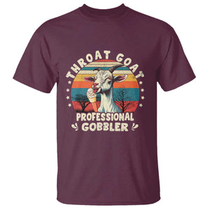 Throat Goat T Shirt Funny Dirty Humor Embarrassment Vintage TS10 Maroon Print Your Wear