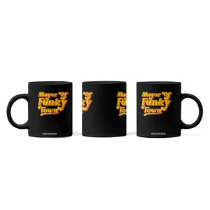 Retro Mayor of Funky Town Coffee Mug Funny Vintage 70s Disco Party TS10 Print Your Wear